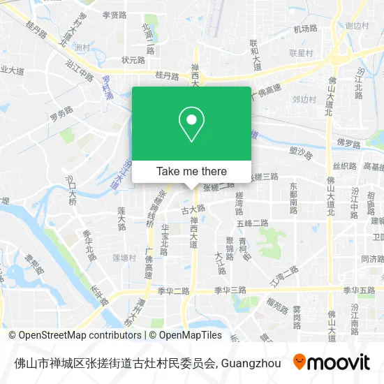 佛山市禅城区张搓街道古灶村民委员会 map
