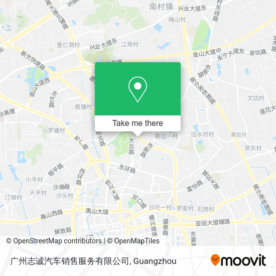 广州志诚汽车销售服务有限公司 map