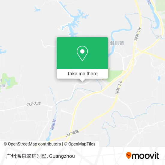 广州温泉翠屏别墅 map