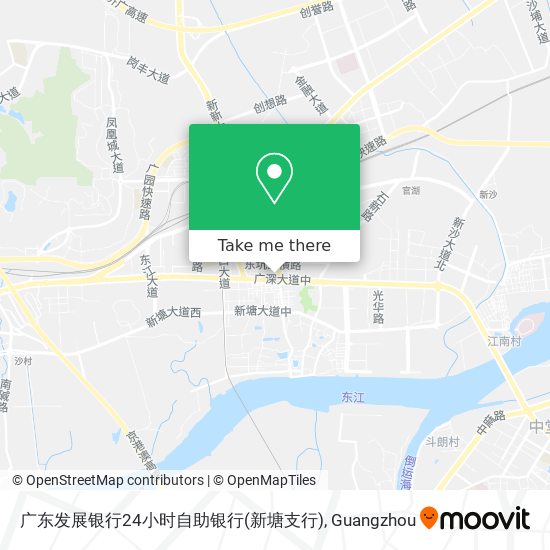 广东发展银行24小时自助银行(新塘支行) map