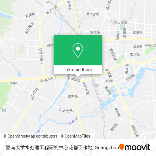 暨南大学水处理工程研究中心花都工作站 map