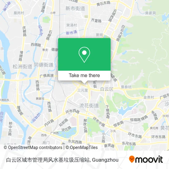 白云区城市管理局风水基垃圾压缩站 map