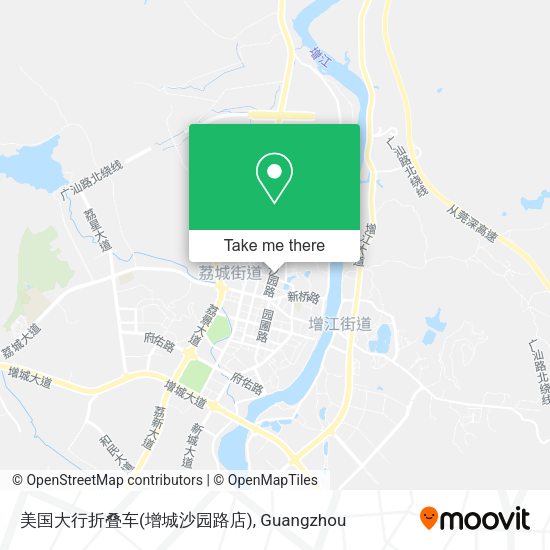 美国大行折叠车(增城沙园路店) map