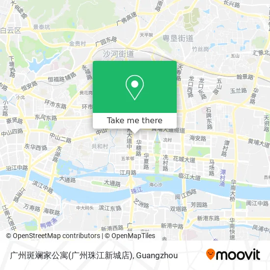 广州斑斓家公寓(广州珠江新城店) map