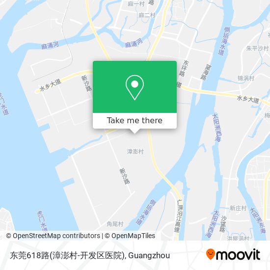 东莞618路(漳澎村-开发区医院) map