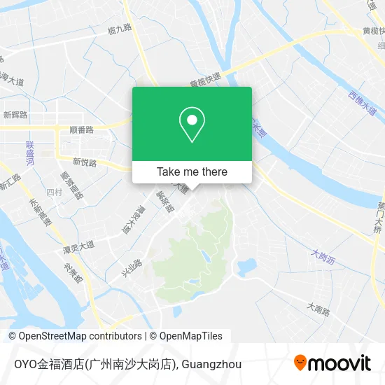 OYO金福酒店(广州南沙大岗店) map