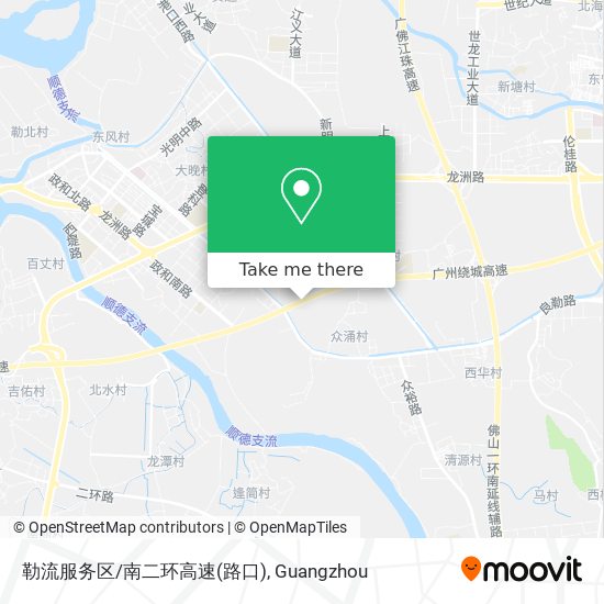 勒流服务区/南二环高速(路口) map