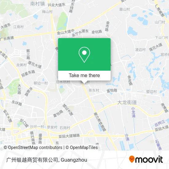广州银越商贸有限公司 map