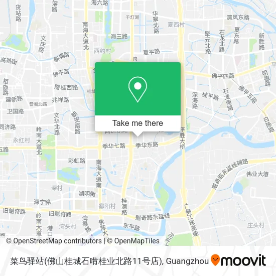 菜鸟驿站(佛山桂城石啃桂业北路11号店) map