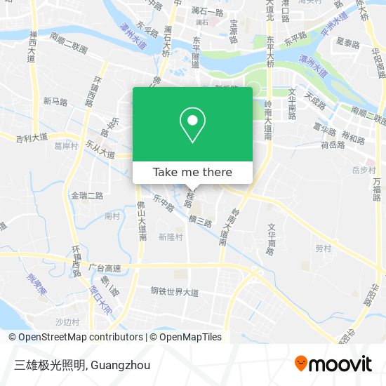 三雄极光照明 map