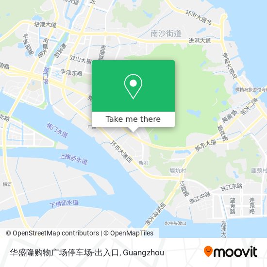 华盛隆购物广场停车场-出入口 map