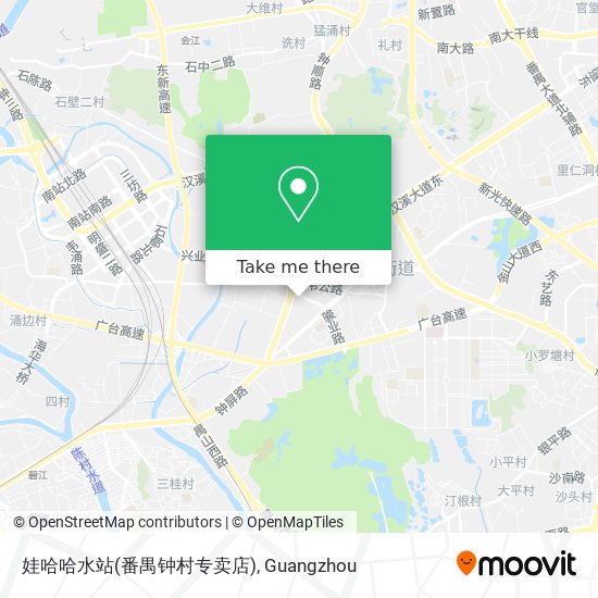 娃哈哈水站(番禺钟村专卖店) map