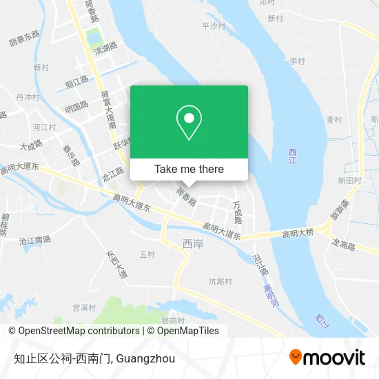 知止区公祠-西南门 map