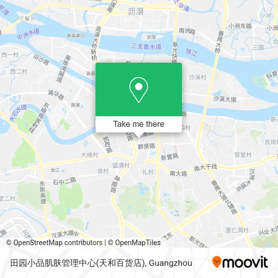 田园小品肌肤管理中心(天和百货店) map
