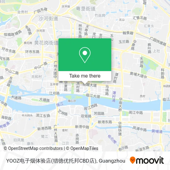 YOOZ电子烟体验店(猎德优托邦CBD店) map