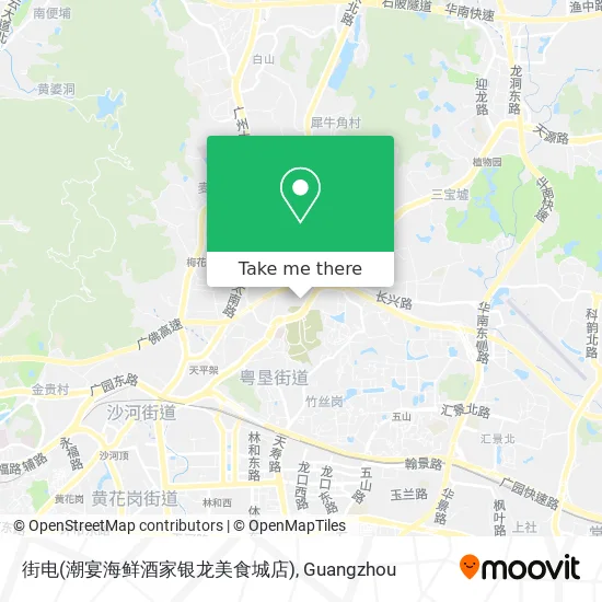 街电(潮宴海鲜酒家银龙美食城店) map