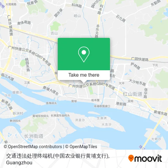 交通违法处理终端机(中国农业银行黄埔支行) map