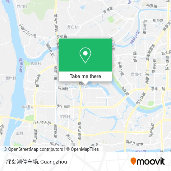 绿岛湖停车场 map