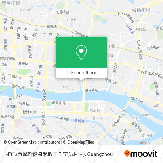 街电(帝摩斯健身私教工作室员村店) map