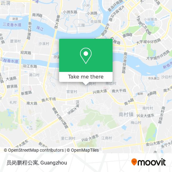 员岗鹏程公寓 map