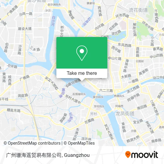 广州珊海遥贸易有限公司 map