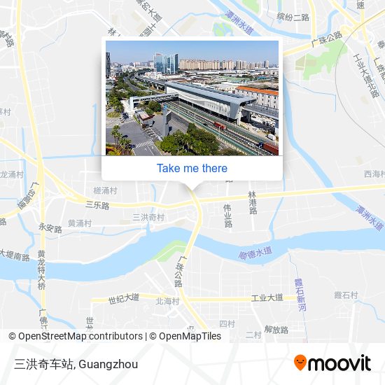三洪奇车站 map