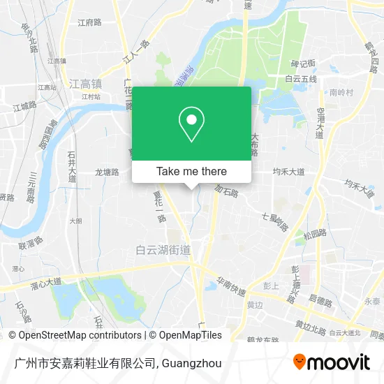 广州市安嘉莉鞋业有限公司 map