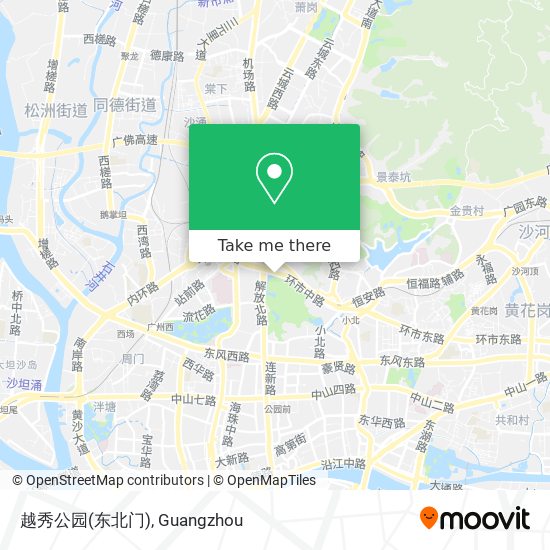 越秀公园(东北门) map