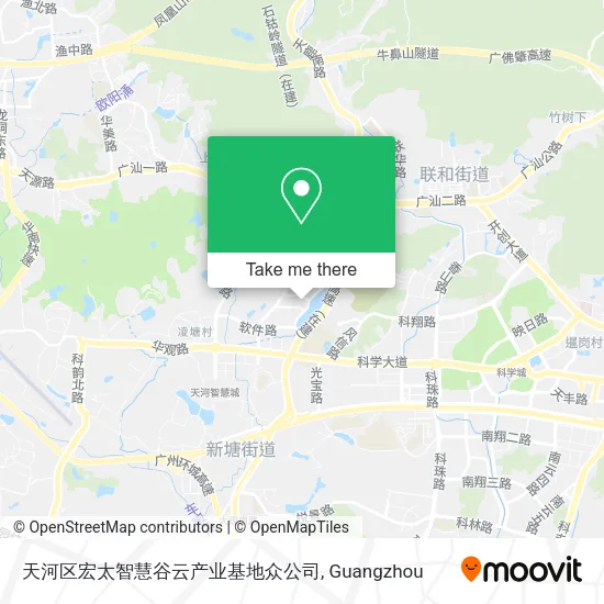 天河区宏太智慧谷云产业基地众公司 map