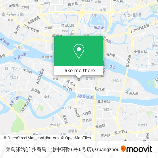 菜鸟驿站(广州番禺上漖中环路6栋6号店) map