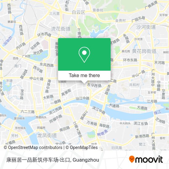 康丽居一品新筑停车场-出口 map