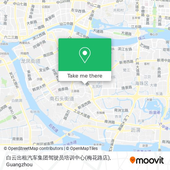 白云出租汽车集团驾驶员培训中心(梅花路店) map