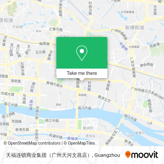 天福连锁商业集团（广州天河文昌店） map