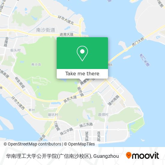 华南理工大学公开学院(广信南沙校区) map