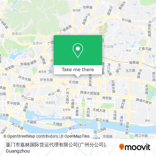 厦门市嘉林国际货运代理有限公司(广州分公司) map