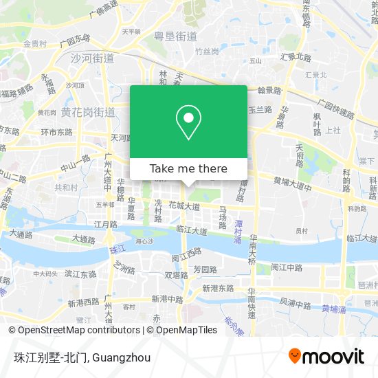 珠江别墅-北门 map