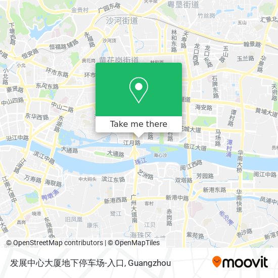 发展中心大厦地下停车场-入口 map
