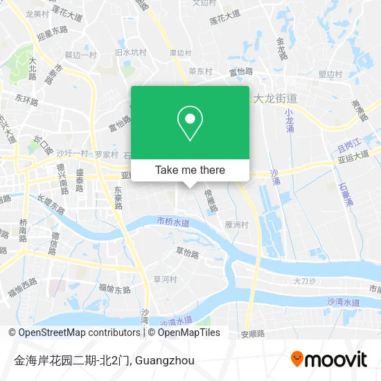 金海岸花园二期-北2门 map