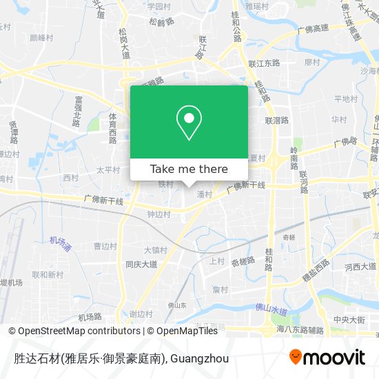胜达石材(雅居乐·御景豪庭南) map