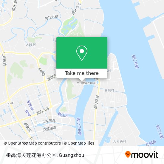 番禺海关莲花港办公区 map