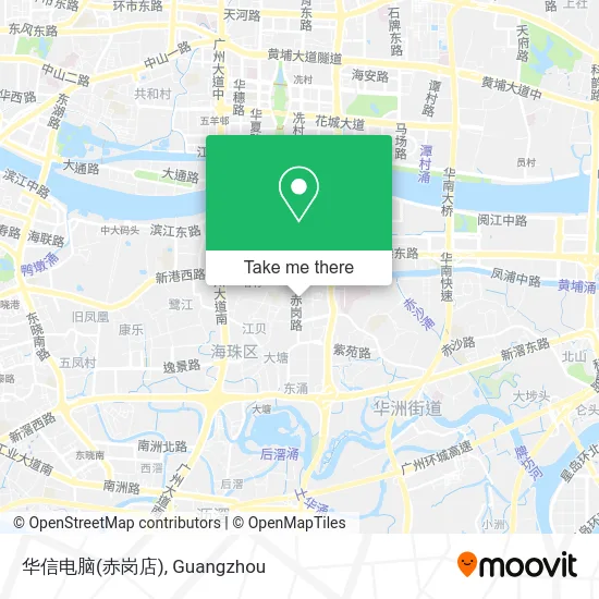 华信电脑(赤岗店) map