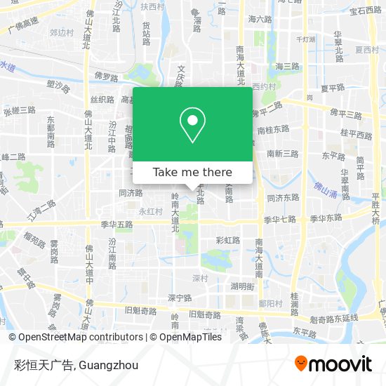 彩恒天广告 map