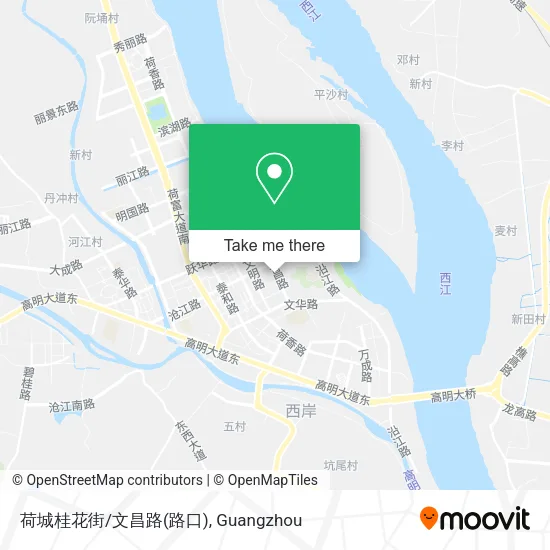 荷城桂花街/文昌路(路口) map