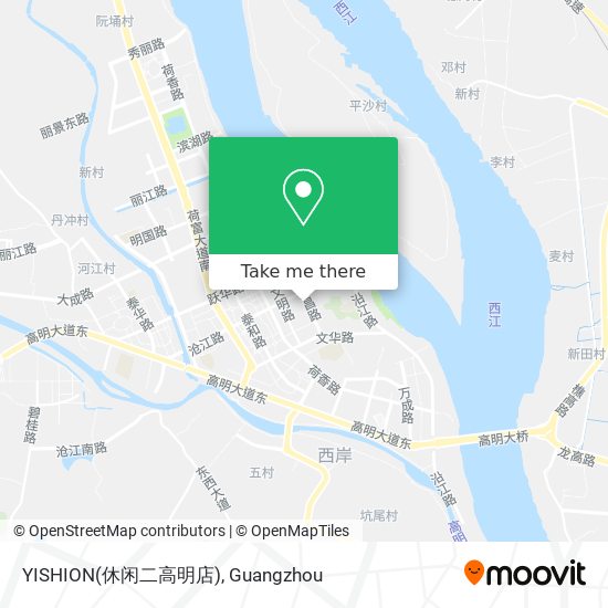 YISHION(休闲二高明店) map