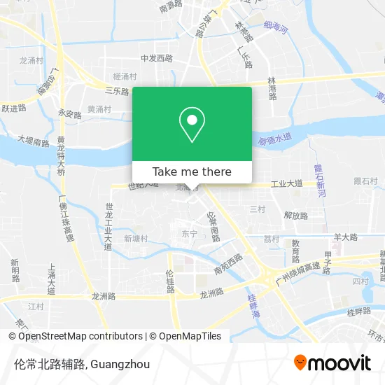 伦常北路辅路 map