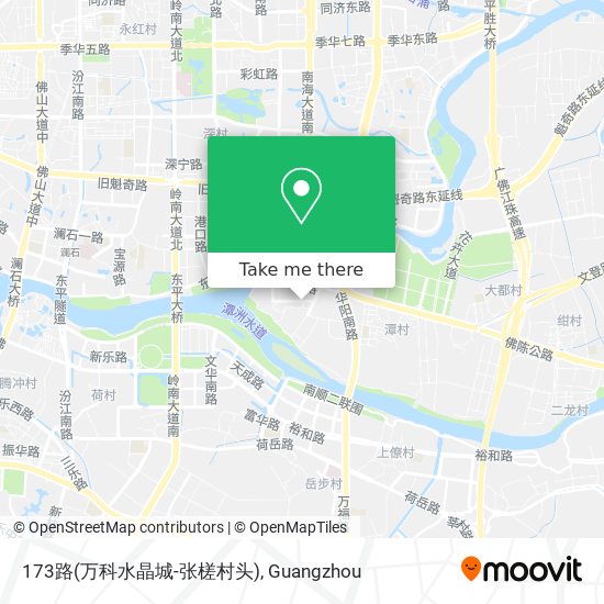 173路(万科水晶城-张槎村头) map