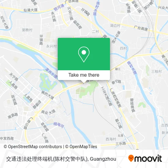 交通违法处理终端机(陈村交警中队) map