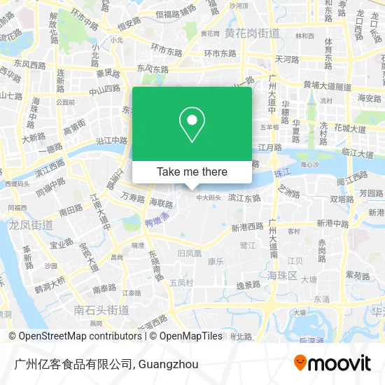 广州亿客食品有限公司 map