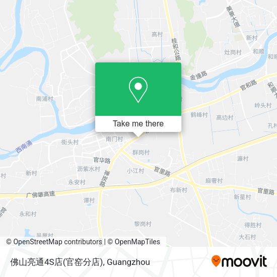 佛山亮通4S店(官窑分店) map