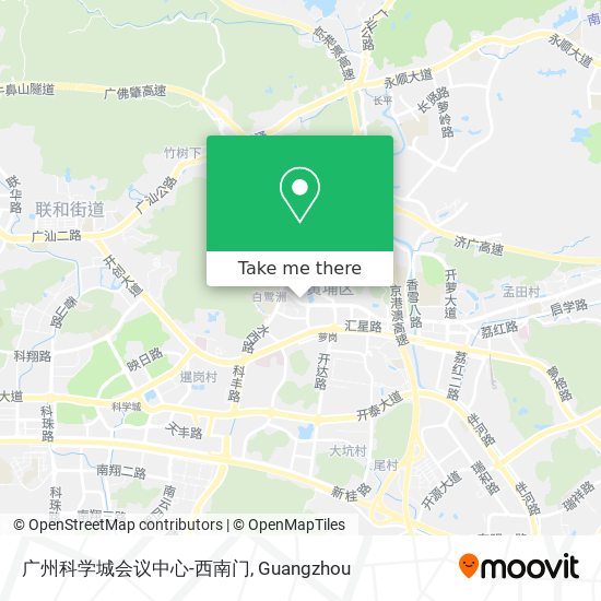 广州科学城会议中心-西南门 map